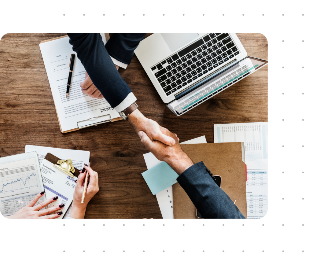 businessmen shaking hands